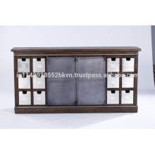2 Slider Small Drawers Buffet Cabinet